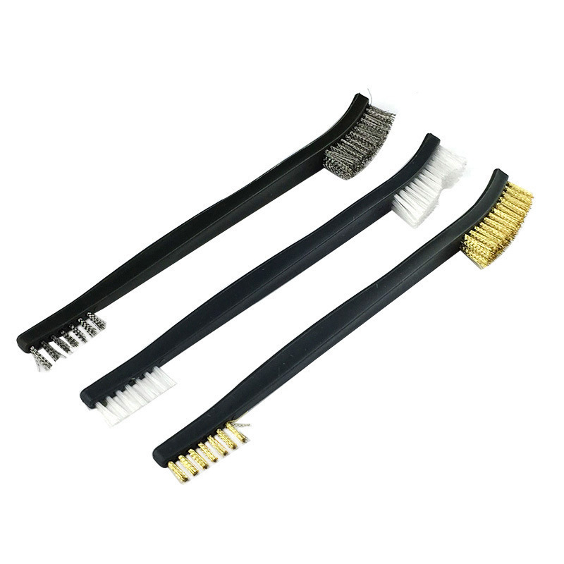 Universal Double-End Steel Wire Brush & Nylon Pick Cleaning Kit, Tactical Rifle & Hunting Gun Cleaning Tool Set