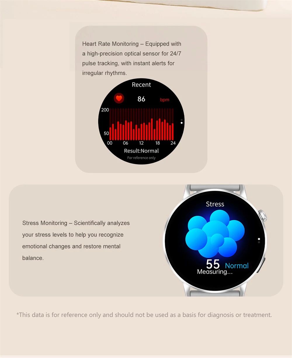 Women AMOLED Bluetooth Calling Smartwatch with Flashlight