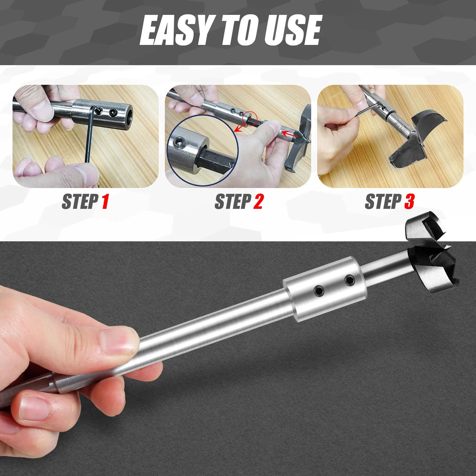 Magnetic Drill Bit Extension Set Long Bit Holder Adapter for Hard to Reach Screwing