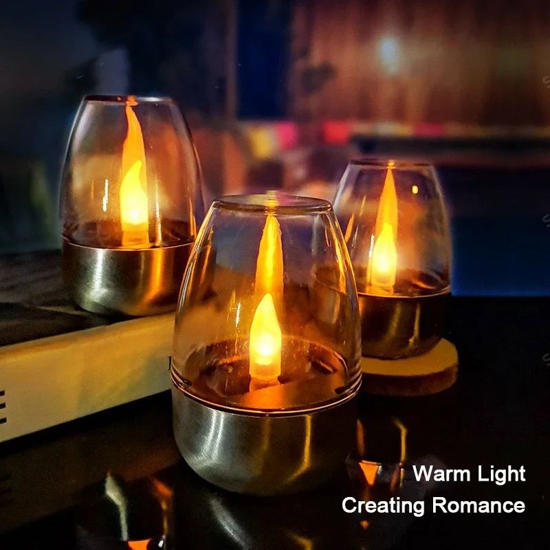 Solar LED Flameless Candle Light