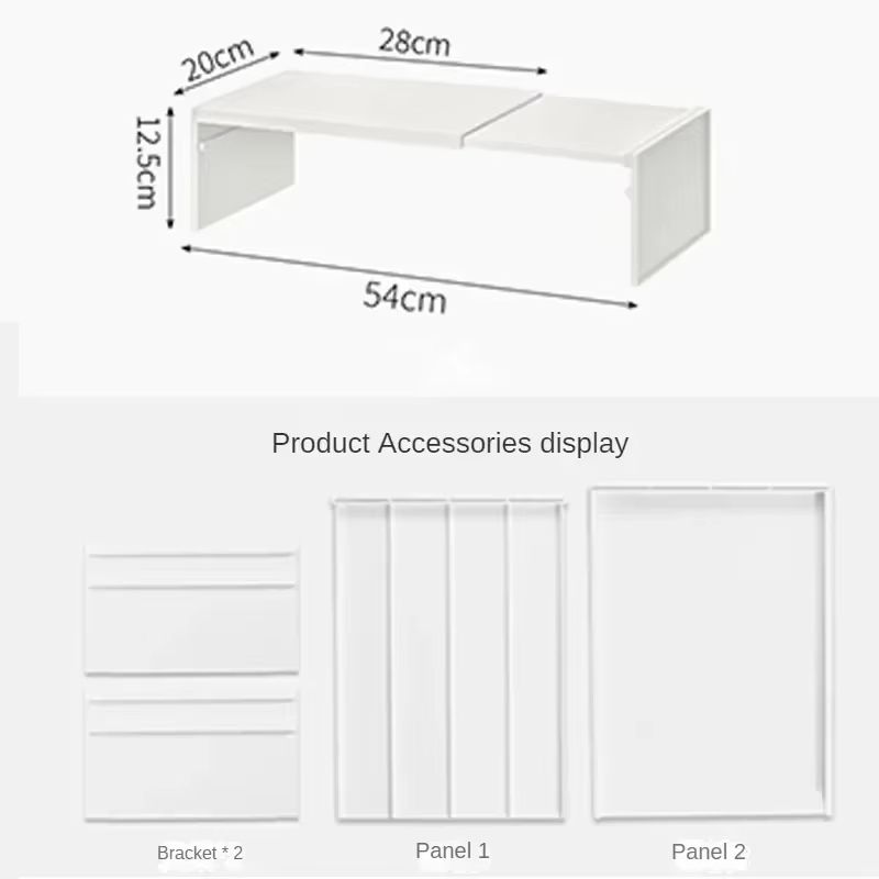 SpaceEase Retractable Kitchen Cabinet Organizer – Adjustable Shelf & Spice Rack for Cupboards, Bottles, and Dishes