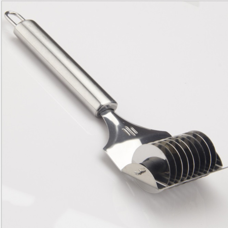 Stainless Steel Noodle Cutter Spaghetti Maker, Lattice Roller, and Dough Docker Tool