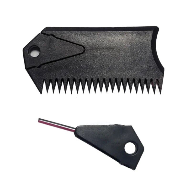 Premium Surfboard Wax Scraper & Comb with Keychain Detachable SUP Wax Remover Tool