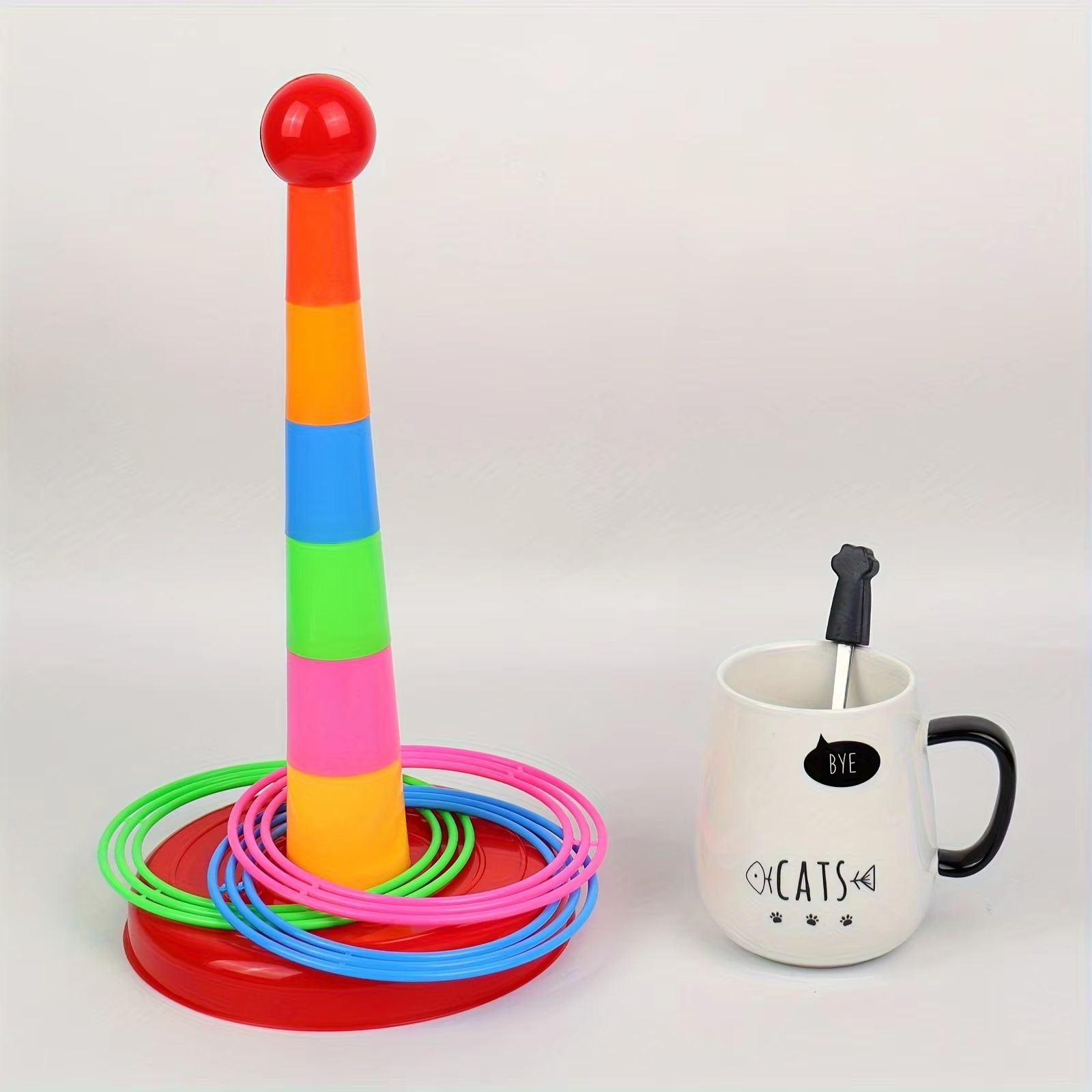 FunTower Ring-Toss Parent-Child Interactive Game Set