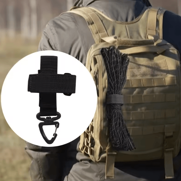 Multi-Purpose Nylon Safety Gloves with Clip – Outdoor Tactical Work & Camping Gear