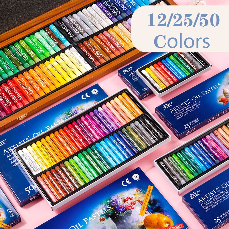 Gallery Soft Oil Pastels Set Professional Water Soluble Artist Pastels for Blending & Drawing