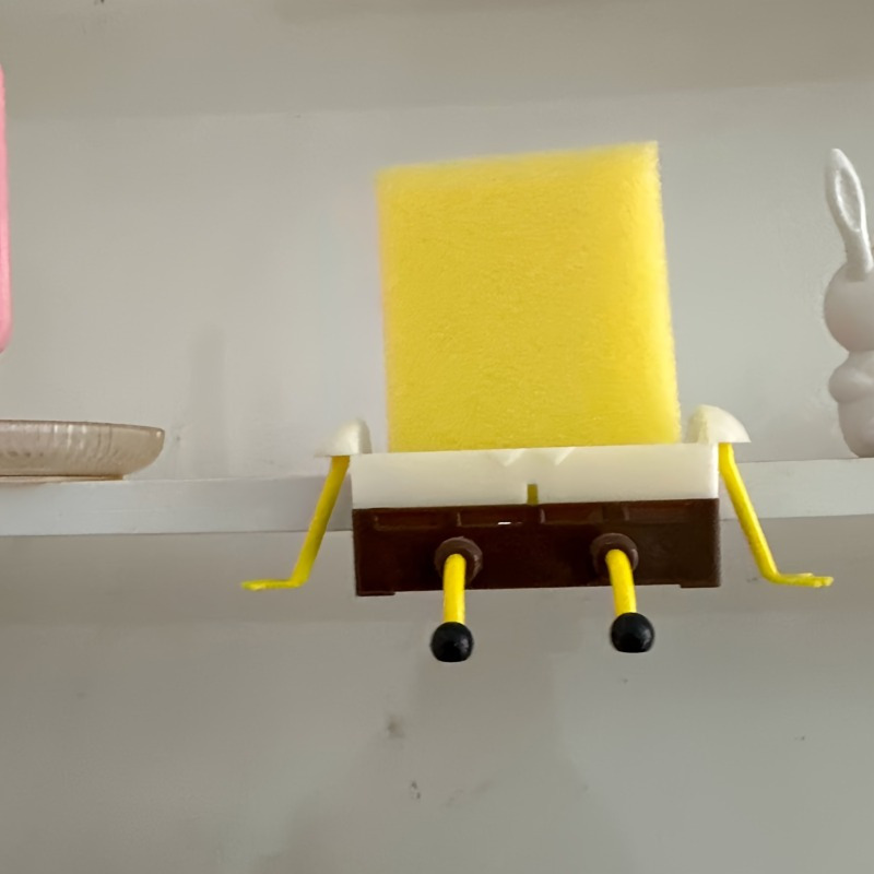 Cartoon Wash Dish Sink Drain Rack, Dish washing Sponge Storage Shelf, Household Sponge Holder Organizer