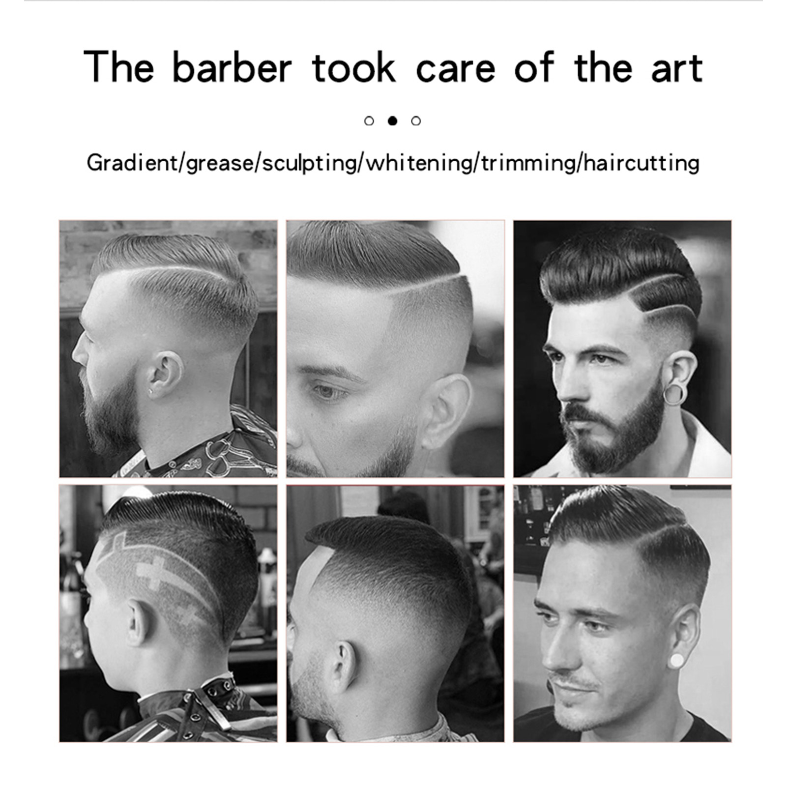 Professional Barber Hair Clipper, Electric Hair Trimmer, Strong Power, LED Display, Dragon Hair Clippers