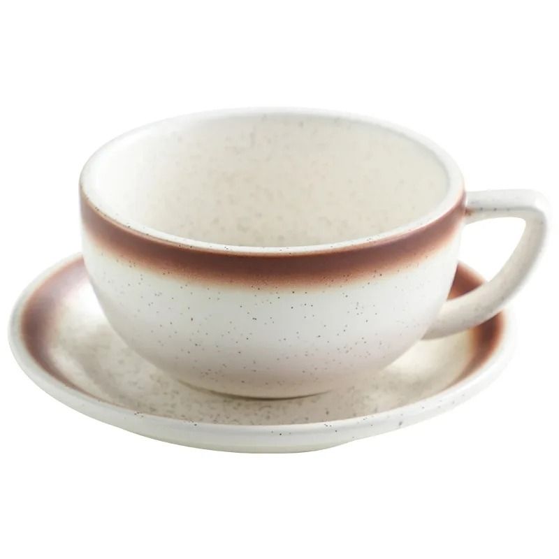 Zeta Flower Large Capacity Creative Cup and Saucer Set