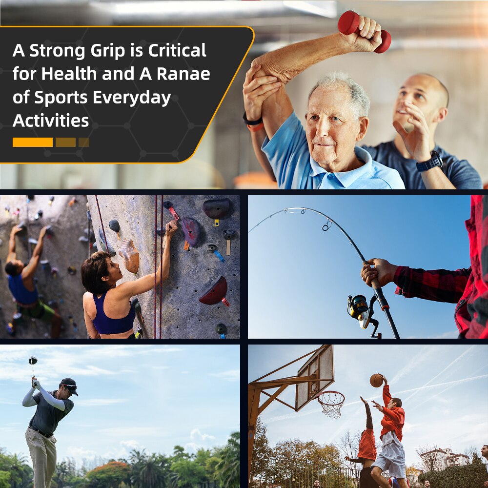Digital Hand Dynamometer, Grip Strength Meter, USB LCD Screen Hand Grip, Sport Power Training