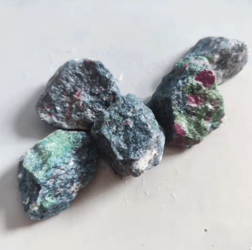 Natural Raw Gemstone Collection – UV Reactive Emerald, Sapphire & Ruby Mineral Specimens