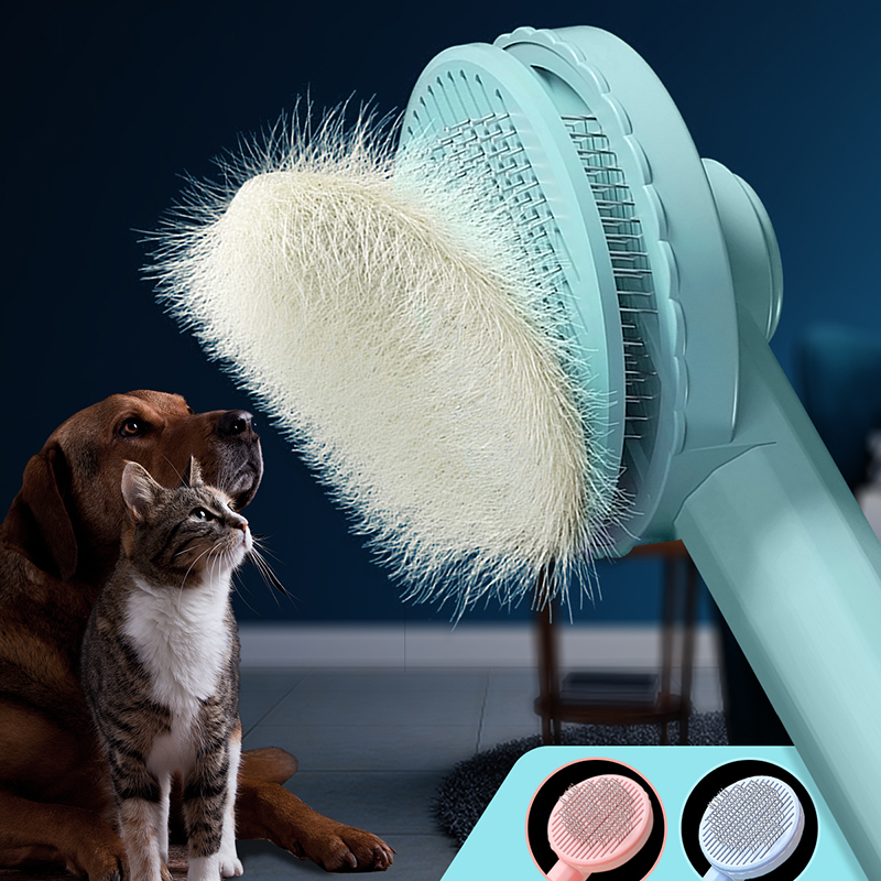 Pet Grooming Brush for Cats, Remove Hairs with Cat Hair Remover Comb, Puppy and Kitten Grooming Tool, Hair Removal