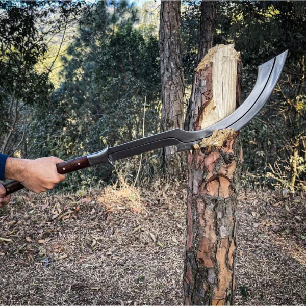 Custom Handmade 36 inche Carbon Steel Blade Khopesh Sword Hunting Sword Camping