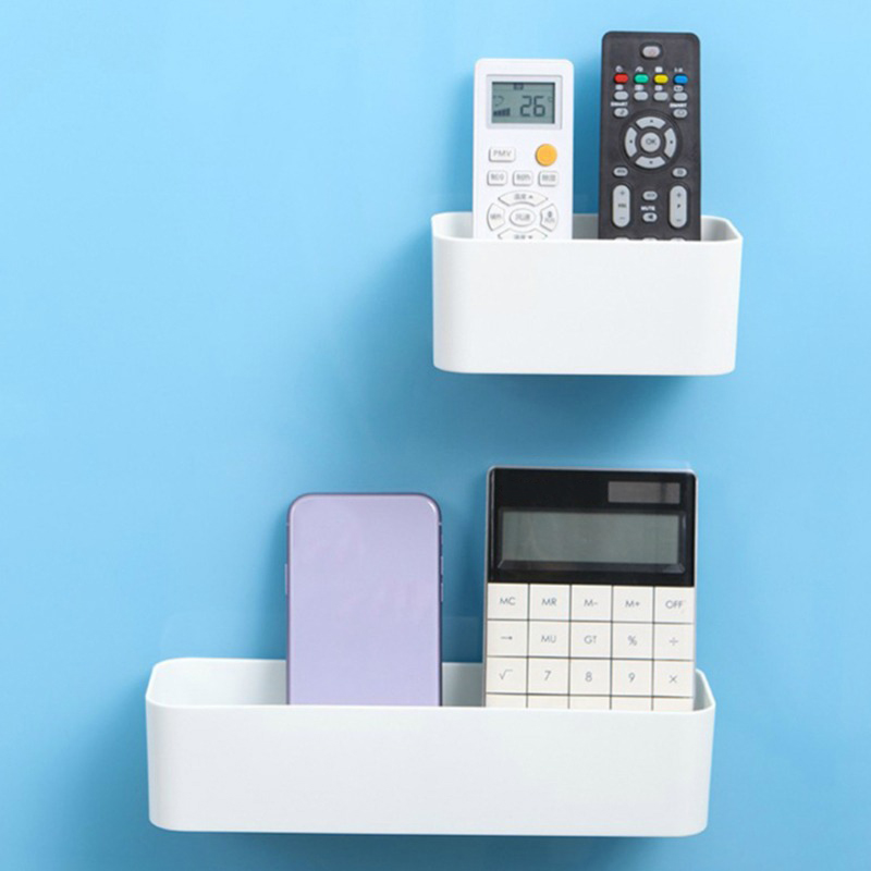 Wall Mounted Storage Organizer Makeup Table Shelf Adhesive Hanger Bathroom Kitchen Drawer Organizer Container