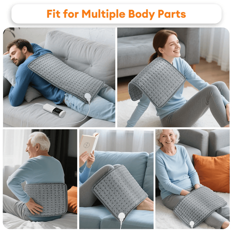 CozyTherm Adjustable Heat Therapy Pad 9 Level 4 Mode Timer Heating Pad Blanket