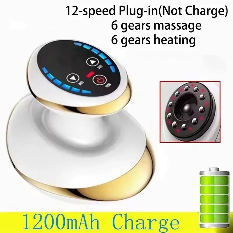Electric Cupping Massager with Vacuum Suction and Heating Therapy