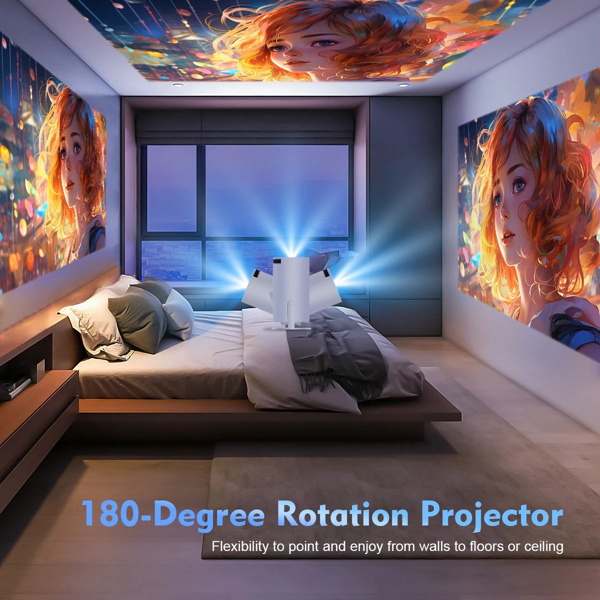 Magcubic HY300 Pro 8K Android 14 Dual Wifi6 Portable Home and Outdoor Projector