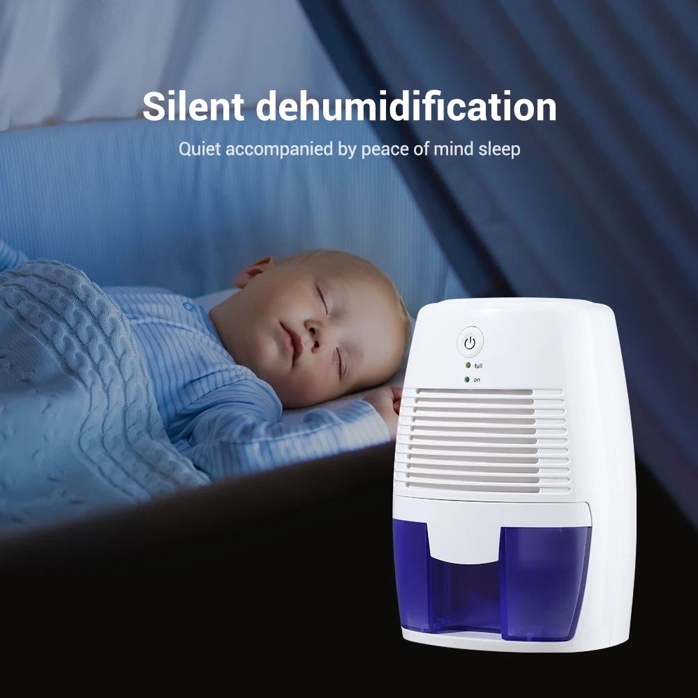 Portable Mini Dehumidifier Air Purifier USB Quiet Moisture Absorber