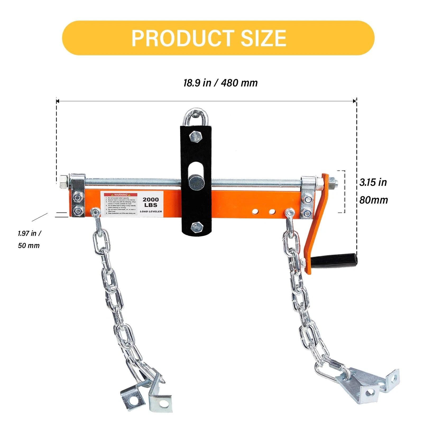 Engine Hoist Crane Cherry Picker Lift Tool, Load Leveler