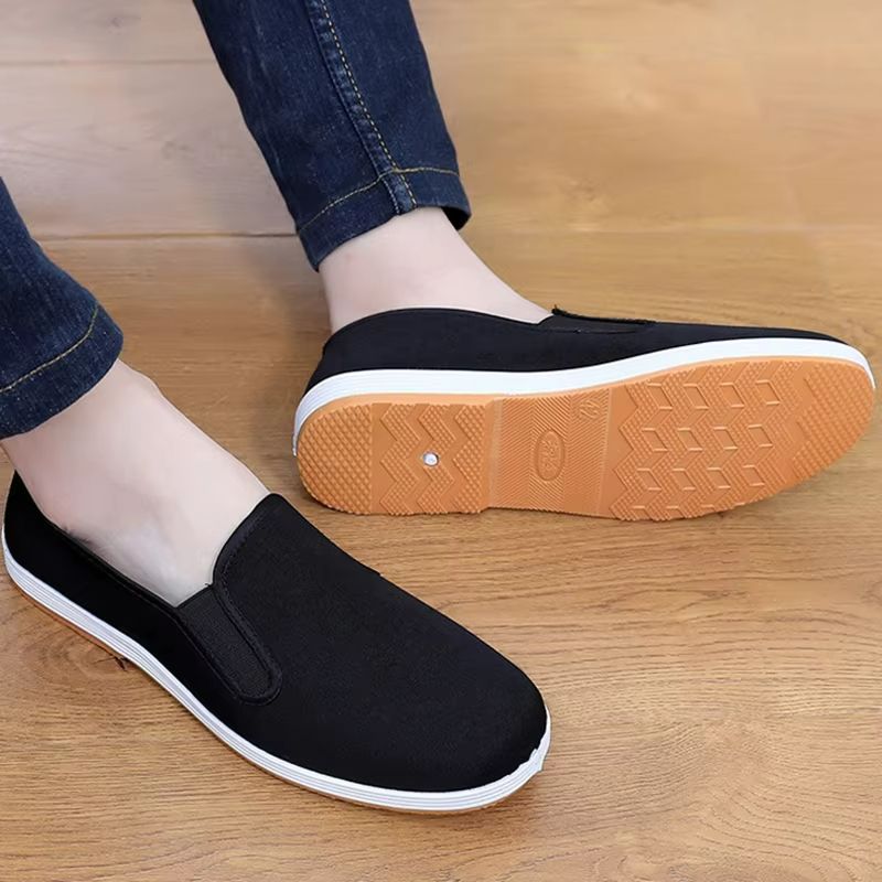 Men's Traditional Kung Fu Cotton Shoes – Breathable Martial Arts & Tai Chi Training Footwear