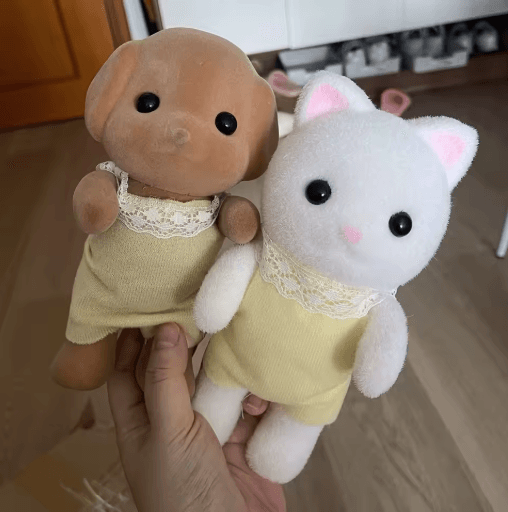 Cute Forest Family Animal Phone Holder Movable Figure Desk Decor Stand