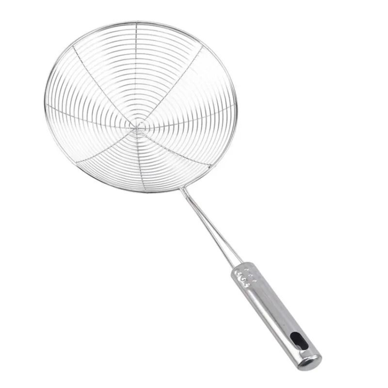 Stainless Steel Wire Mesh Skimmer Spoon Heat Resistant Frying Strainer Scoop