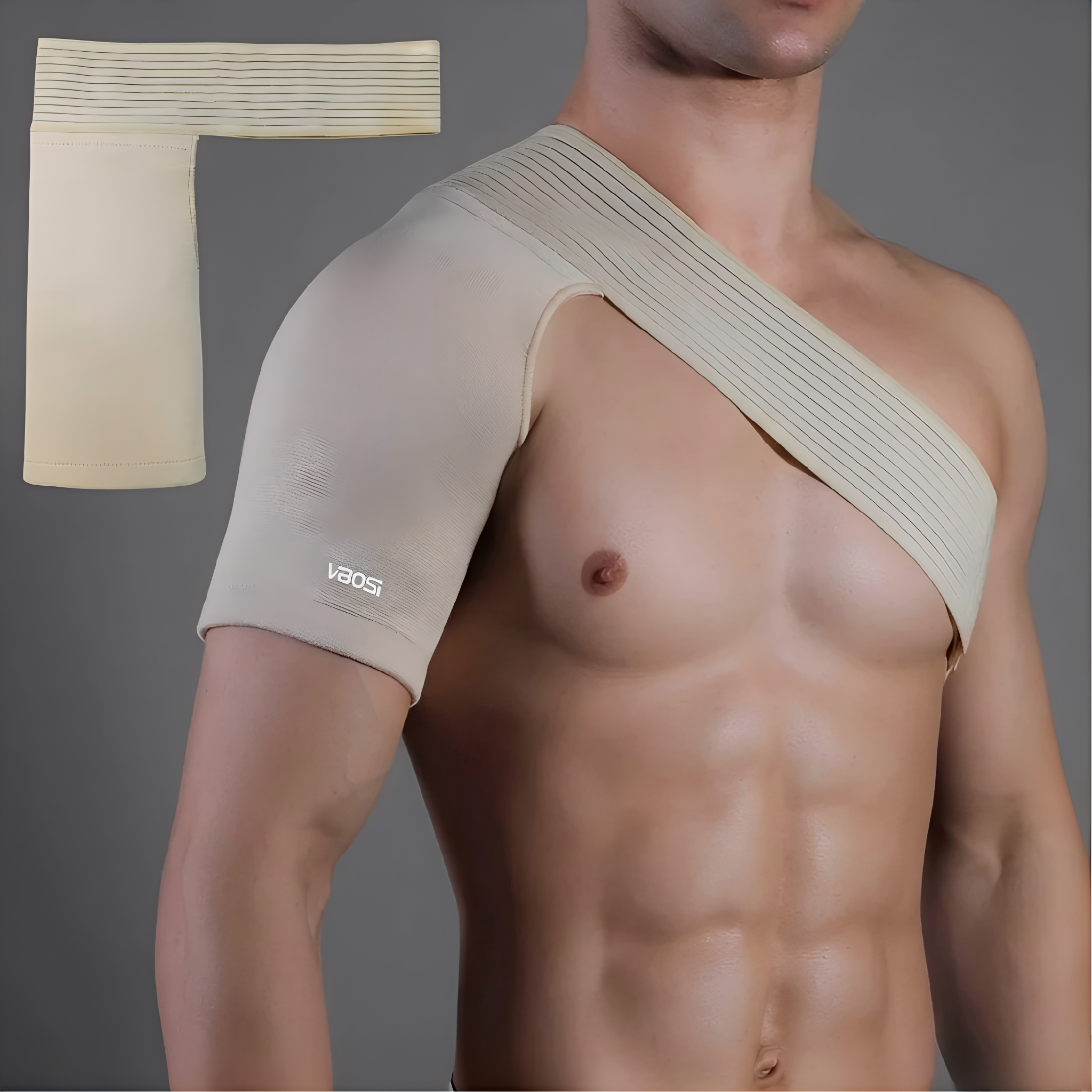 Adjustable Shoulder Brace for Rotator Cuff Support and Sports Recovery
