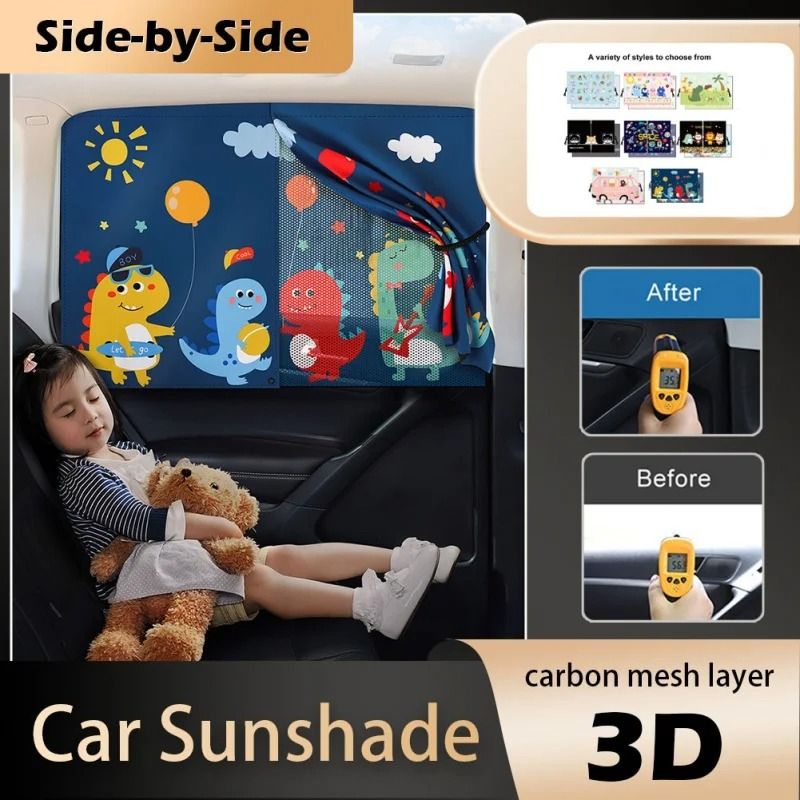 Universal Dual-Layer Telescopic Car Window Sunshades