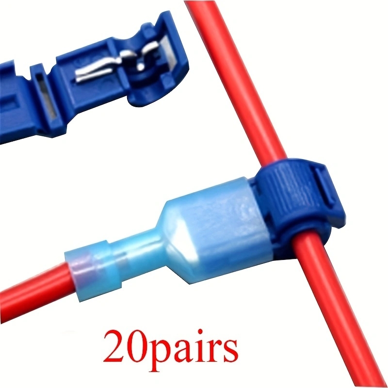 Quick Electrical Cable Connectors  Snap Splice Lock Wire Terminals Crimp for Easy, Secure Connections