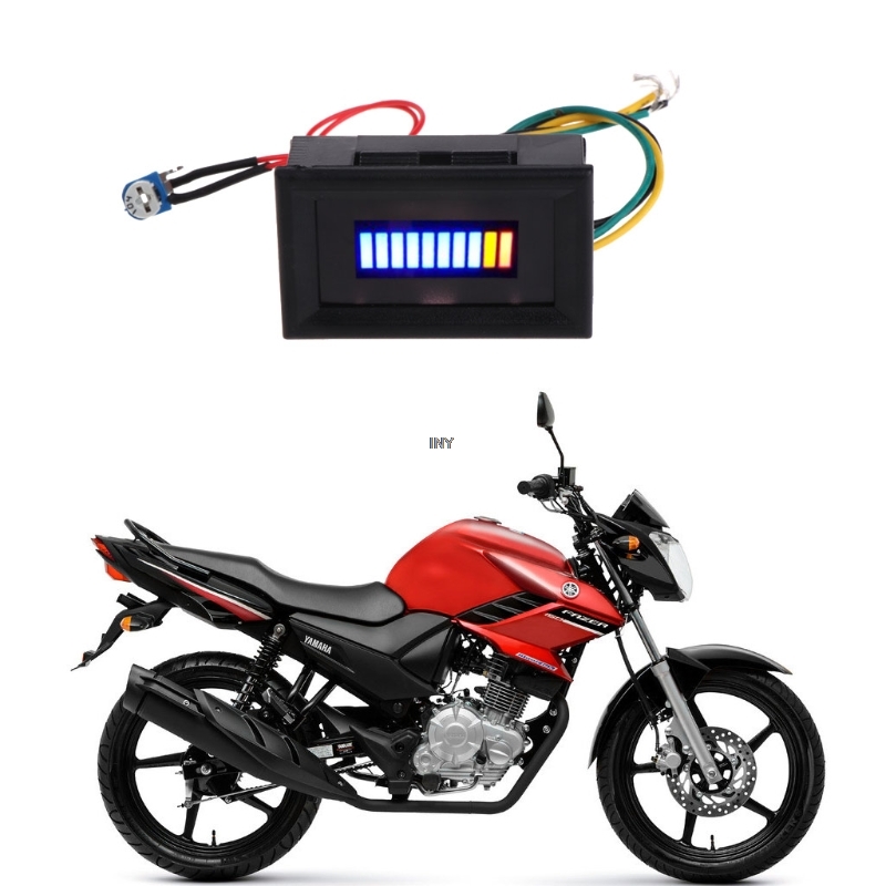 Universal Motorcycle & Car LED Oil Fuel Level Gauge Indicator Accurate Oil Measurement for Vehicles