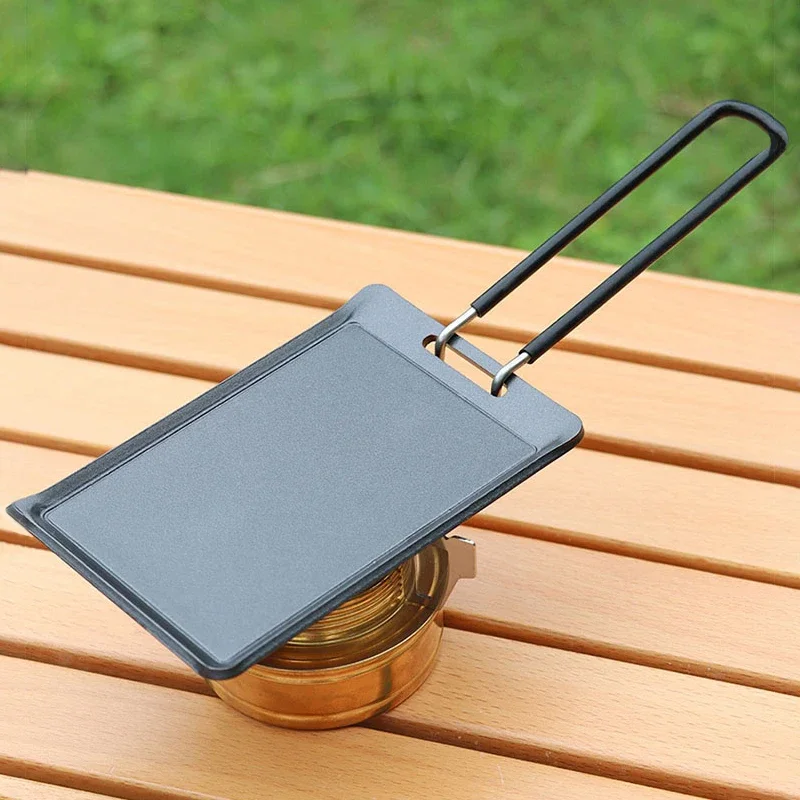 Portable Camping Grill Pan Mini BBQ Frying Pan for Outdoor Cooking & Backpacking