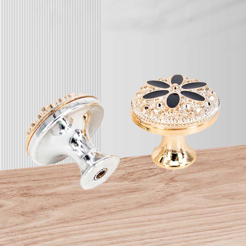 Modern Gold Cabinet Drawer Pull Handle Elegant Single Hole cabinet handle for Furniture Upgrade