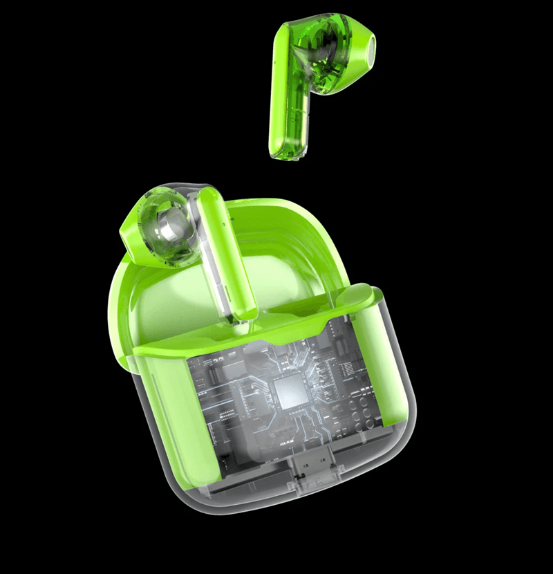 Futuristic Bluetooth 5.4 Wireless Earbuds with Noise Cancelling and Low Power Design