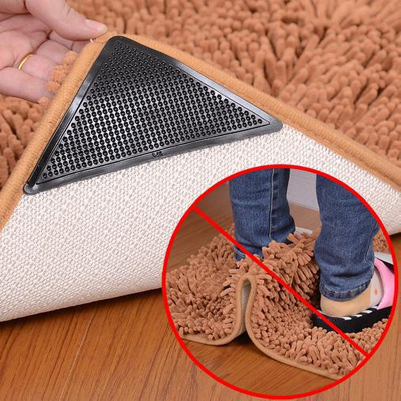 Non Slip Rug Gripper Pads Keep Rugs Flat and Secure on Tile Wood and Marble