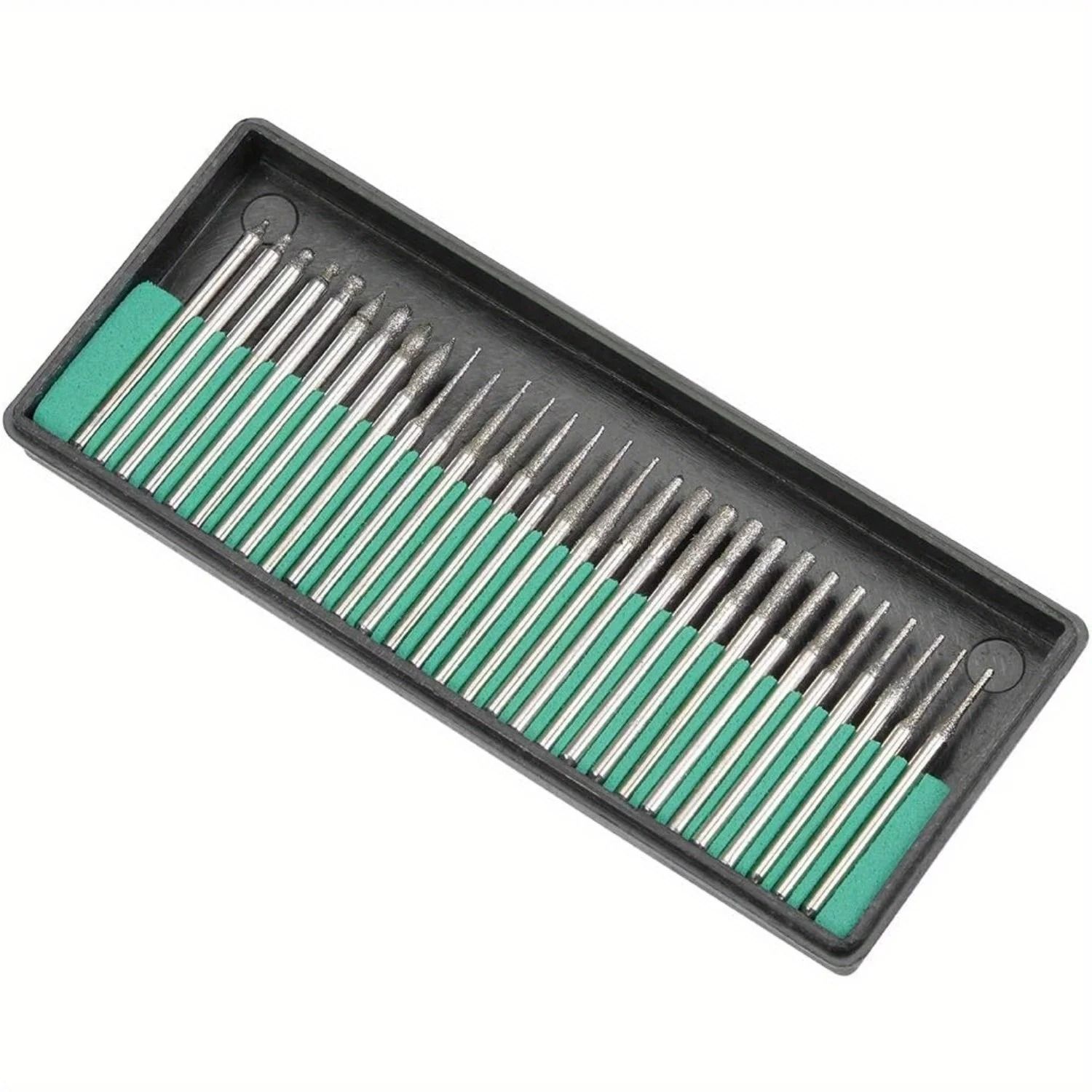 30-Piece Diamond Burr Drill Bit Set