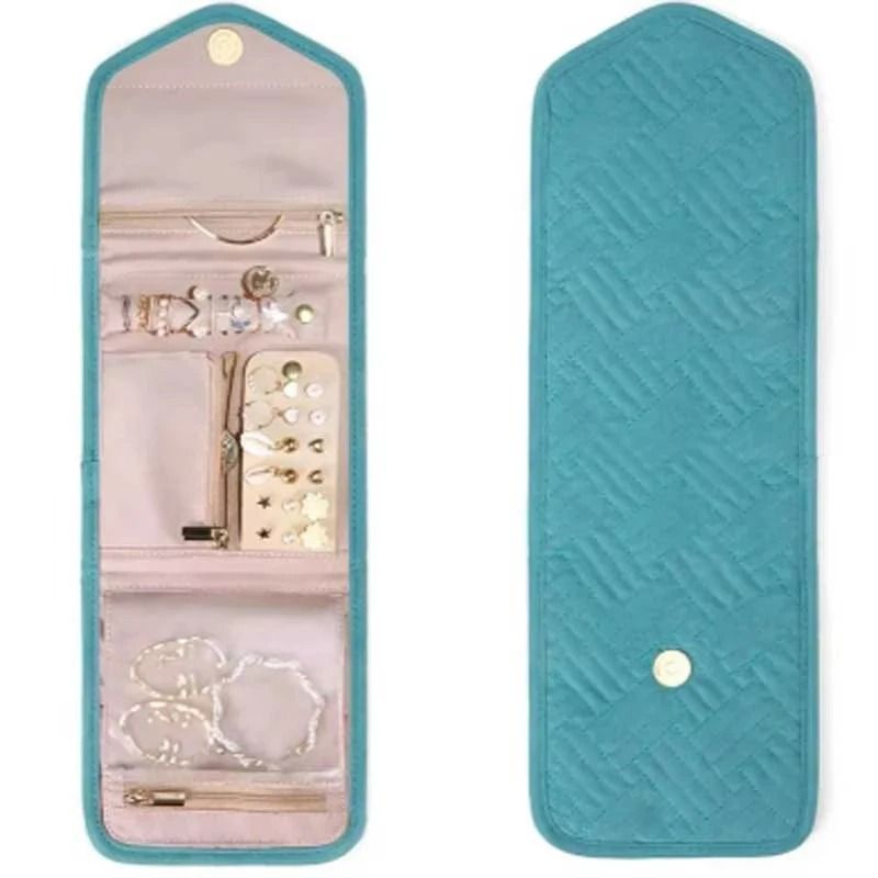 Foldable Jewelry Roll Organizer Travel Jewelry Storage Bag