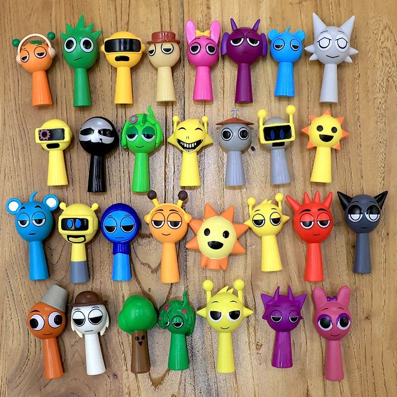 24-Piece Sprunki Action Figures Set – Mini PVC Collectibles for Display, Parties & Gifts