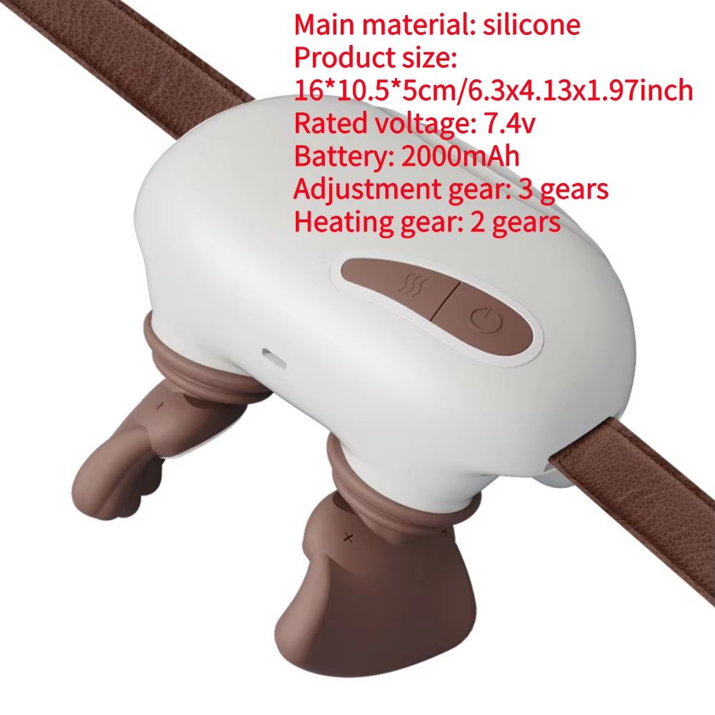 Heated Neck and Shoulder Massager Deep Tissue Shiatsu Back and Cervical Massager