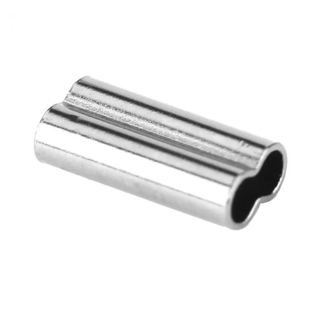 100PCS Fishing Double Barrel Crimp Sleeves Kit