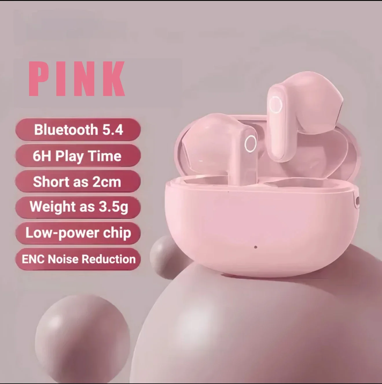 Mini TWS Noise Cancelling Wireless Earbuds with Clear Sound