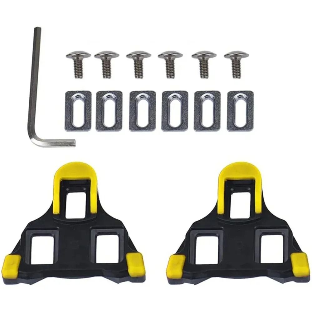 Road Bike Pedal Cleats Compatible with SPD SL Cycling Shoes Self Locking Plates