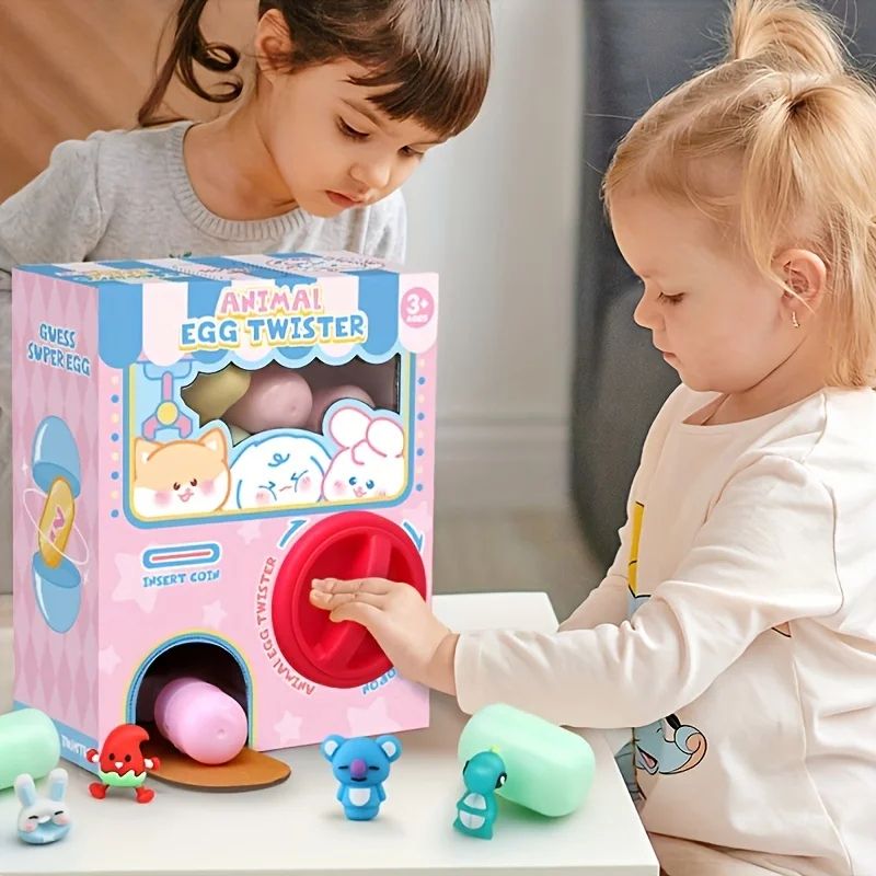 Mini Capsule Vending Machine Surprise Egg Toy – Kids Blind Box Dispenser Fun Game