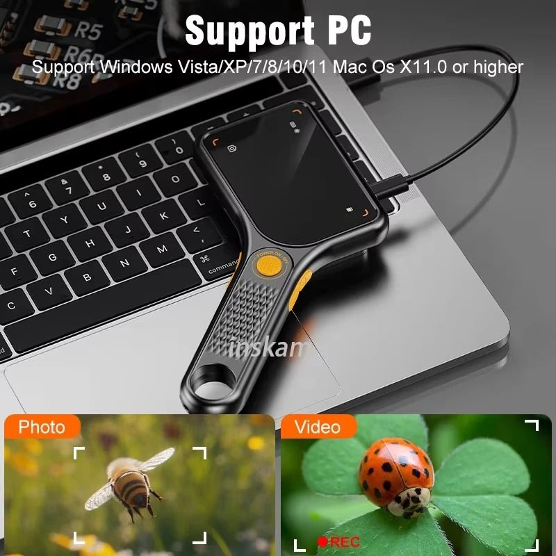 Digital Handheld Microscope with 3.0 in IPS Screen – 2MP Autofocus Coin & Video Magnifier – High-Precision 500x Discover
