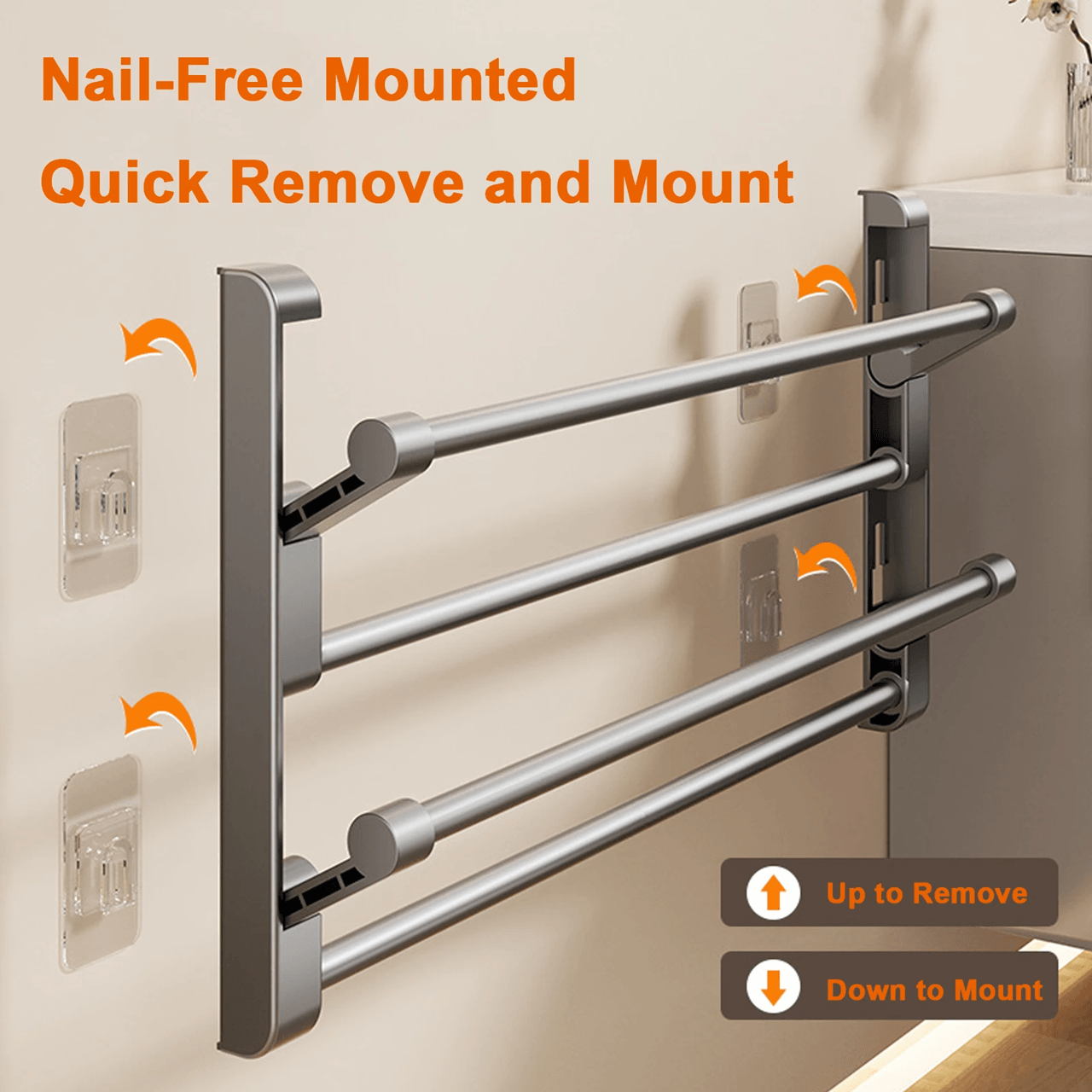 Wall Mounted Shoe Rack and Slipper Holder Organizer