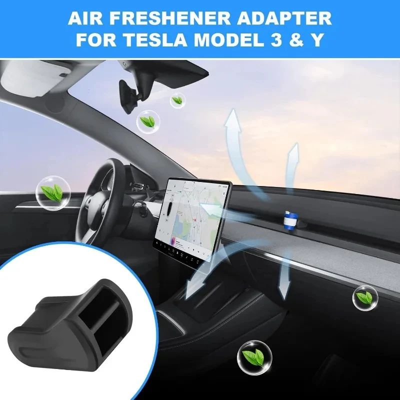 Tesla Air Vent Aromatherapy Clip for Model 3 Highland & Model Y Launch 2025 – Silicone Car Air Freshener Adapter