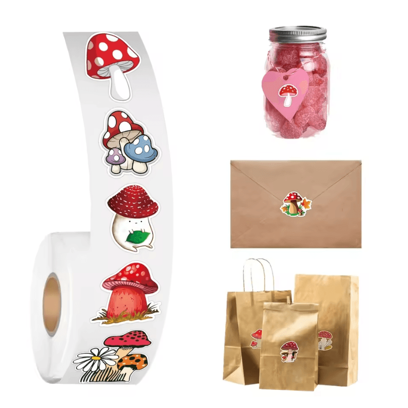 500Pcs Reward Stickers Roll – Cute Cartoon Stickers for School Sticker Decals and Scrapbooking Decoration
