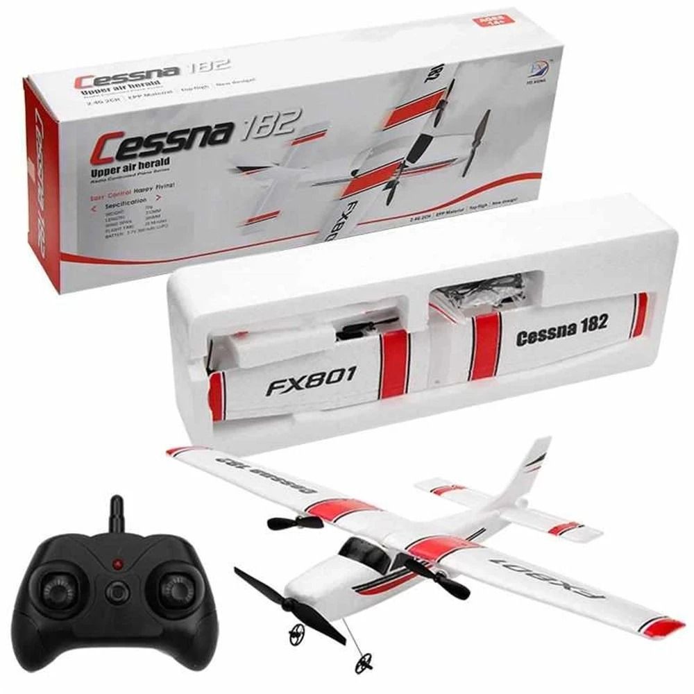 FX801 RC Plane 2.4G 2CH EPP Foam Remote Control Glider Airplane