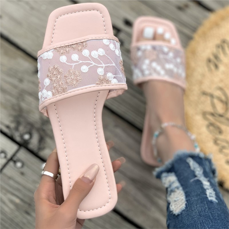 Elegant Summer Sandals Women Shoes, Lightweight Outdoor Ladies Walking Shoes & Soft Slides Female Slipper Footwear