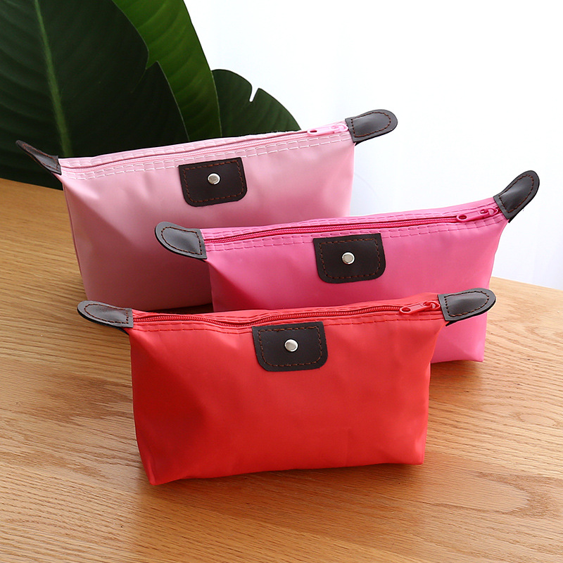 Zipper Travel Cosmetic Bag, Portable Clutch Bag, Large Capacity Storage Box