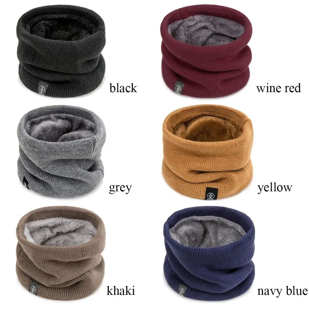 Fashion Soft Knitted Neck Warmer Scarf – Winter Warm Thick Cold-Proof Collar for Men & Women